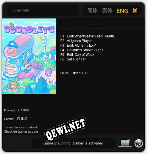 Трейнер для Gourdlets [v1.0.7]