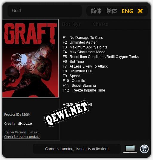 Трейнер для Graft [v1.0.6]