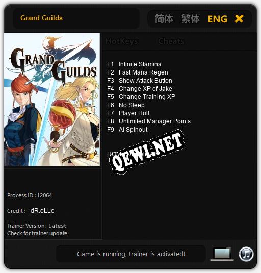 Grand Guilds: ТРЕЙНЕР И ЧИТЫ (V1.0.97)