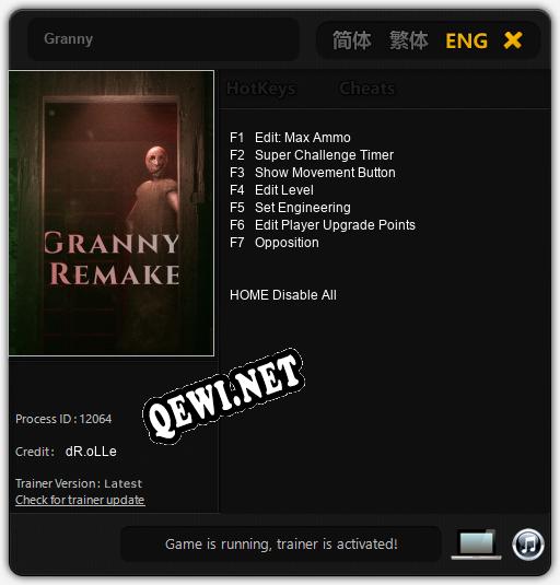 Трейнер для Granny [v1.0.1]