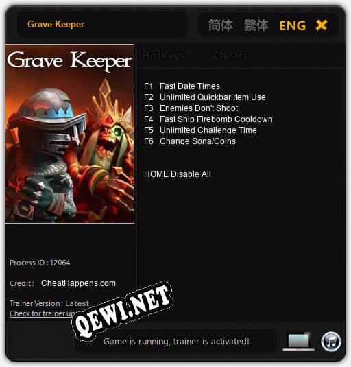 Grave Keeper: Читы, Трейнер +6 [CheatHappens.com]