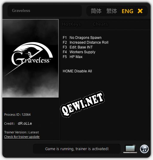 Graveless: ТРЕЙНЕР И ЧИТЫ (V1.0.36)