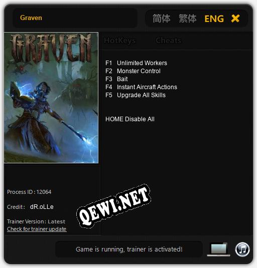 Graven: Трейнер +5 [v1.3]