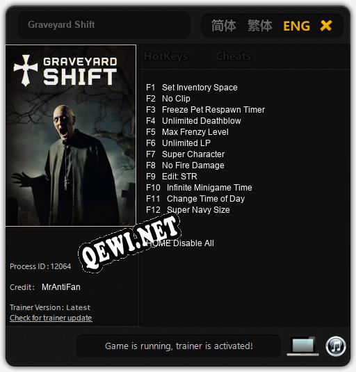 Graveyard Shift: Читы, Трейнер +12 [MrAntiFan]