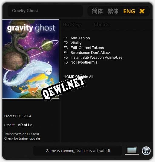 Gravity Ghost: ТРЕЙНЕР И ЧИТЫ (V1.0.24)