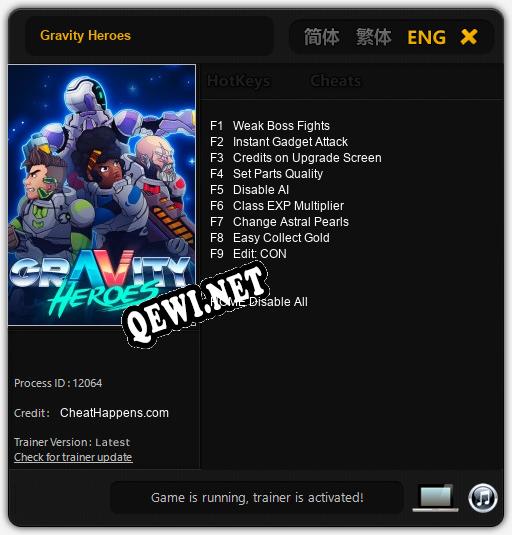 Gravity Heroes: ТРЕЙНЕР И ЧИТЫ (V1.0.12)