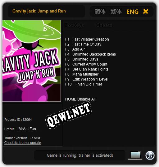 Gravity jack: Jump and Run: ТРЕЙНЕР И ЧИТЫ (V1.0.81)