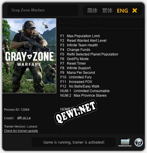 Gray Zone Warfare: ТРЕЙНЕР И ЧИТЫ (V1.0.24)