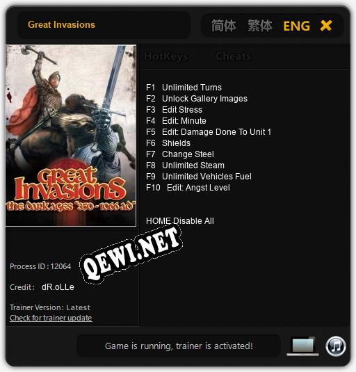Great Invasions: Читы, Трейнер +10 [dR.oLLe]