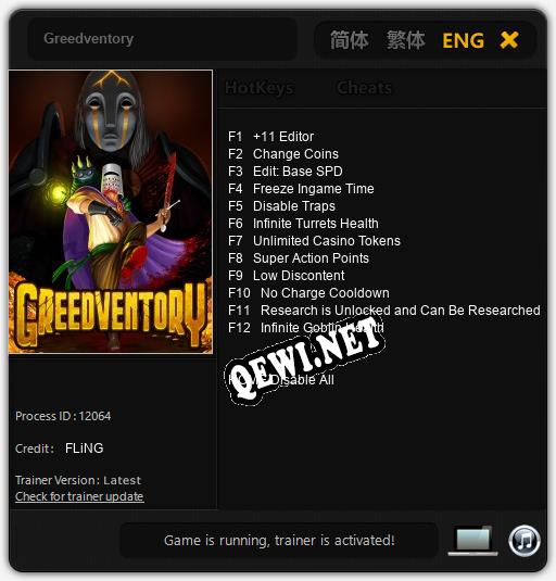 Greedventory: Читы, Трейнер +12 [FLiNG]