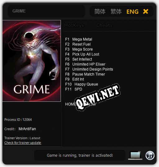 Трейнер для GRIME [v1.0.3]