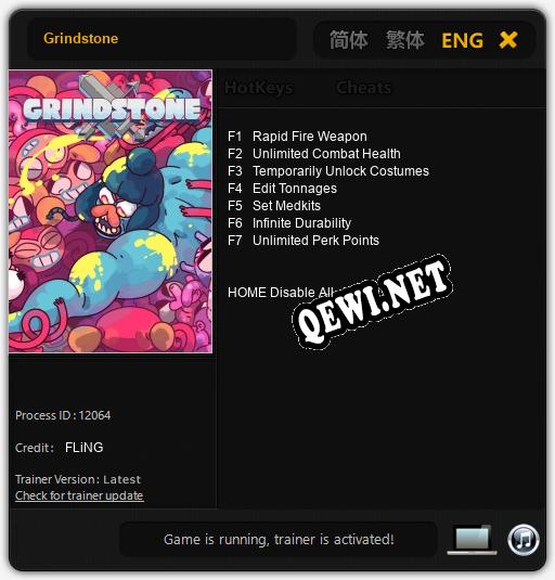 Трейнер для Grindstone [v1.0.1]