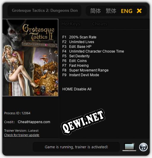 Grotesque Tactics 2: Dungeons Donuts: ТРЕЙНЕР И ЧИТЫ (V1.0.59)