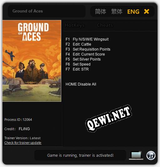 Ground of Aces: ТРЕЙНЕР И ЧИТЫ (V1.0.9)