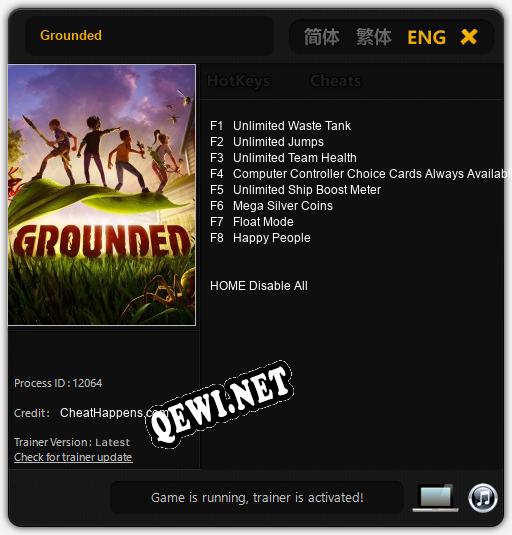 Grounded: Трейнер +8 [v1.5]
