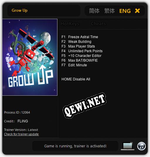 Grow Up: Трейнер +13 [v1.1]