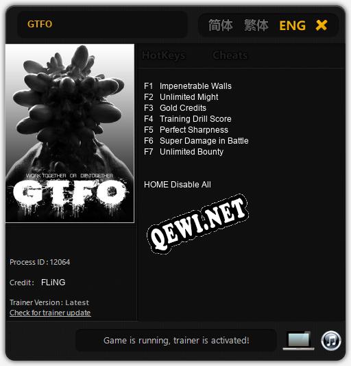 GTFO: Трейнер +7 [v1.5]