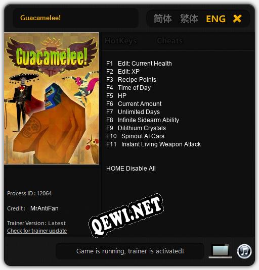 Трейнер для Guacamelee! [v1.0.3]