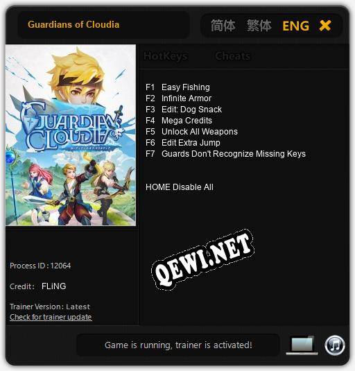 Guardians of Cloudia: Трейнер +7 [v1.9]