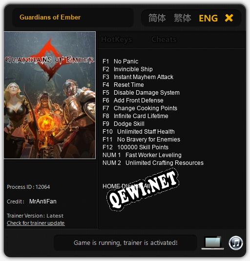 Guardians of Ember: ТРЕЙНЕР И ЧИТЫ (V1.0.95)