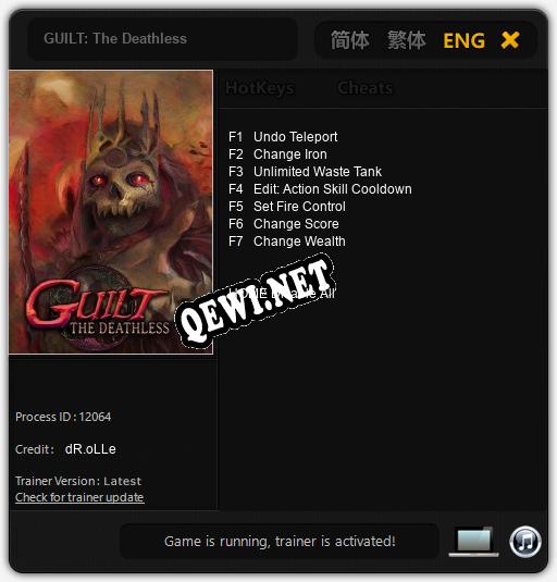 GUILT: The Deathless: Трейнер +7 [v1.7]