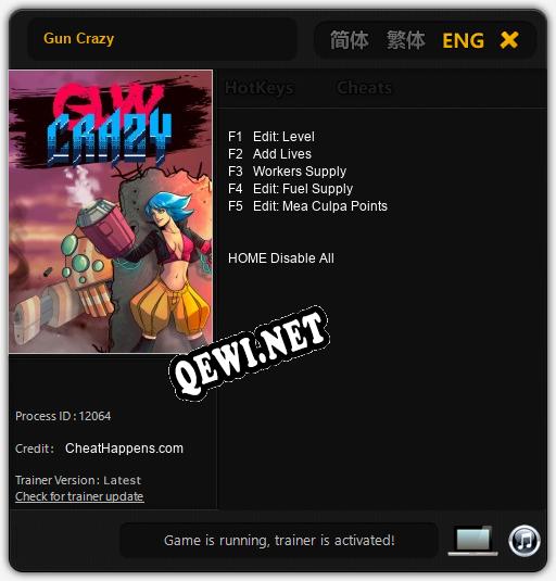 Gun Crazy: Трейнер +5 [v1.6]