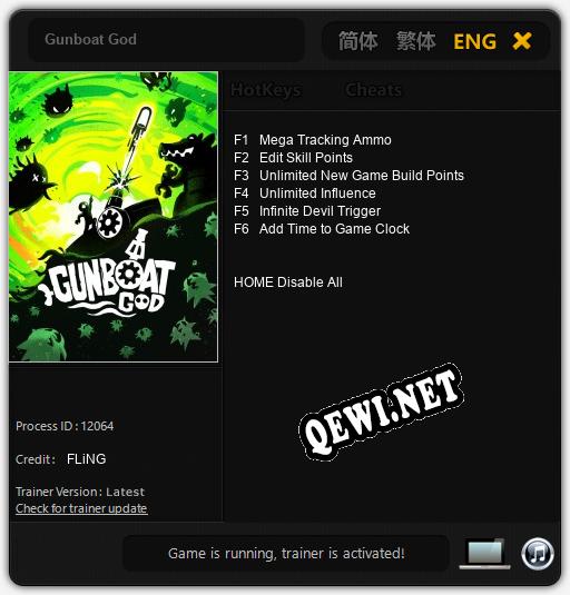 Gunboat God: ТРЕЙНЕР И ЧИТЫ (V1.0.16)