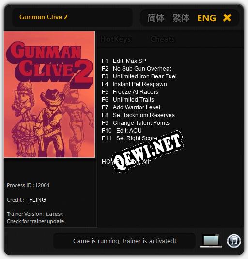 Gunman Clive 2: ТРЕЙНЕР И ЧИТЫ (V1.0.78)