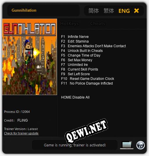 Gunnihilation: ТРЕЙНЕР И ЧИТЫ (V1.0.79)