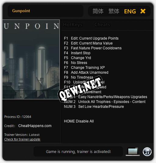 Gunpoint: ТРЕЙНЕР И ЧИТЫ (V1.0.80)