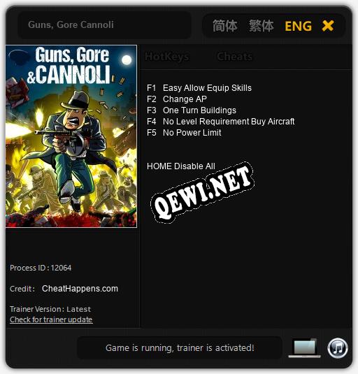 Трейнер для Guns, Gore Cannoli [v1.0.5]