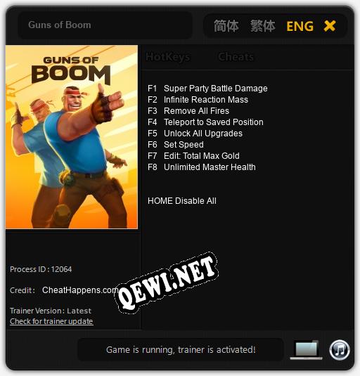 Guns of Boom: ТРЕЙНЕР И ЧИТЫ (V1.0.88)
