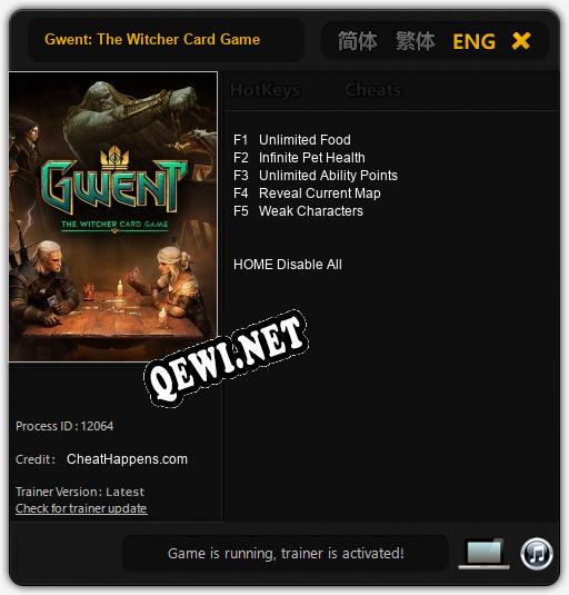 Gwent: The Witcher Card Game: Читы, Трейнер +5 [CheatHappens.com]