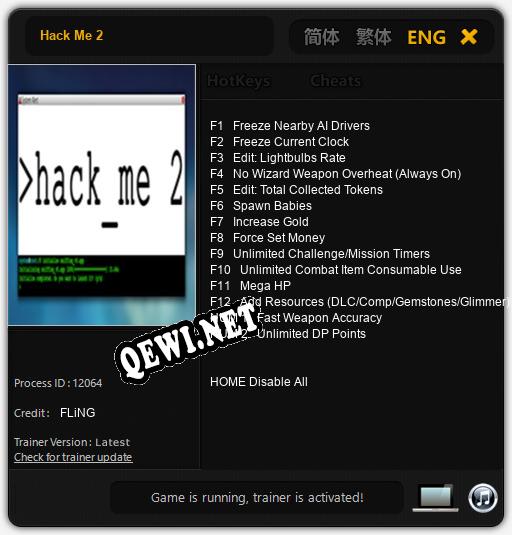 Трейнер для Hack Me 2 [v1.0.6]