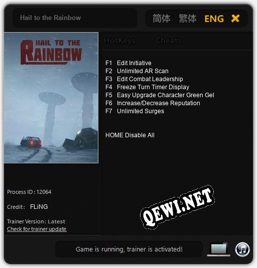 Hail to the Rainbow: Читы, Трейнер +7 [FLiNG]