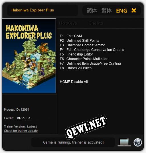 Hakoniwa Explorer Plus: Читы, Трейнер +8 [dR.oLLe]
