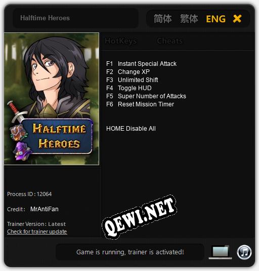 Halftime Heroes: Трейнер +6 [v1.1]