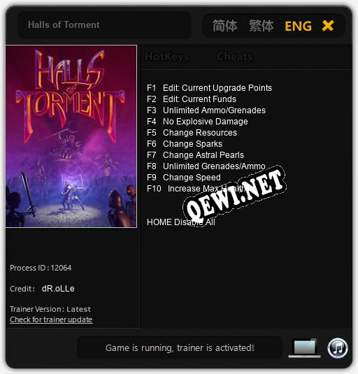 Halls of Torment: Трейнер +10 [v1.6]