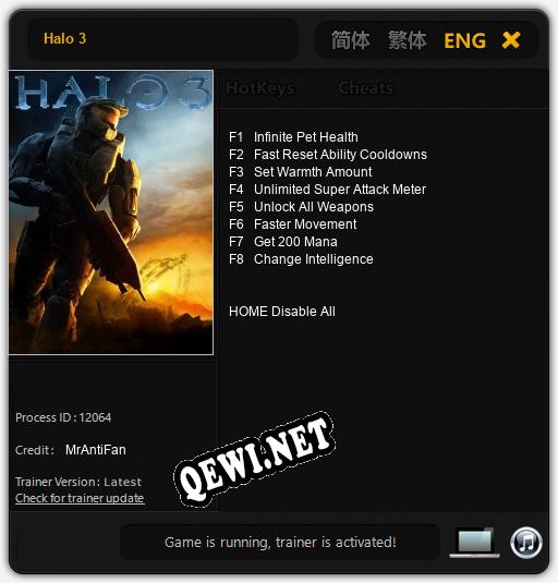 Halo 3: ТРЕЙНЕР И ЧИТЫ (V1.0.34)