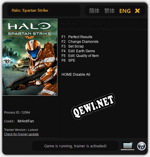 Halo: Spartan Strike: ТРЕЙНЕР И ЧИТЫ (V1.0.45)