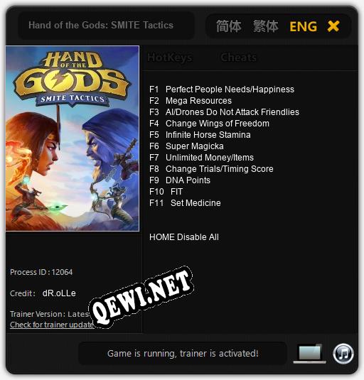Hand of the Gods: SMITE Tactics: Читы, Трейнер +11 [dR.oLLe]