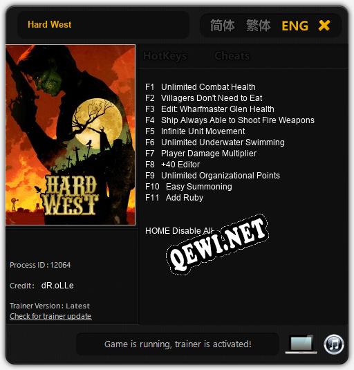 Hard West: Читы, Трейнер +11 [dR.oLLe]
