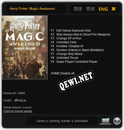 Harry Potter: Magic Awakened: Трейнер +9 [v1.3]