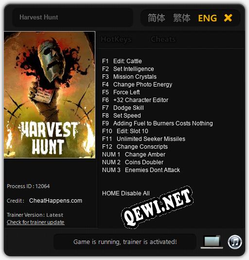 Harvest Hunt: Трейнер +15 [v1.1]