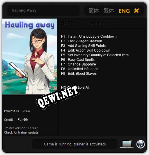 Hauling Away: ТРЕЙНЕР И ЧИТЫ (V1.0.2)
