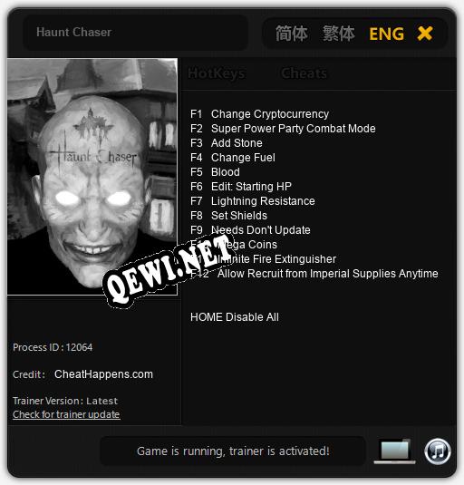 Haunt Chaser: Читы, Трейнер +12 [CheatHappens.com]