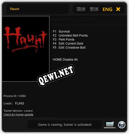 Haunt: Читы, Трейнер +5 [FLiNG]