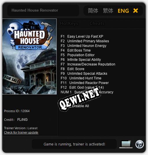 Haunted House Renovator: Читы, Трейнер +13 [FLiNG]
