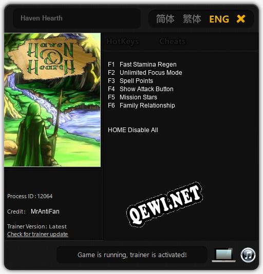 Haven Hearth: Читы, Трейнер +6 [MrAntiFan]