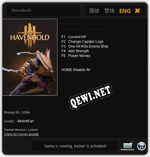 Havenhold: Трейнер +5 [v1.9]